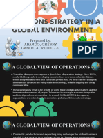 Operations Strategy in A Global Environment: Prepared By: Abando, Cherry Gandela, Richelle