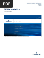 PAC Machine Edition: Important Product Information
