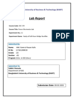 Lab Report: Bangladesh University of Business & Technology (BUBT)