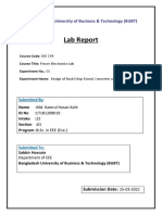 BUBT Lab Report on Designing a Buck Converter in PSIM