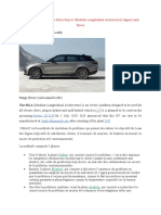 Range Rover (Code Named L460) : KPIS Improvement of The MLA Project (Modular Longitudinal Architecture) Jaguar Land Rover