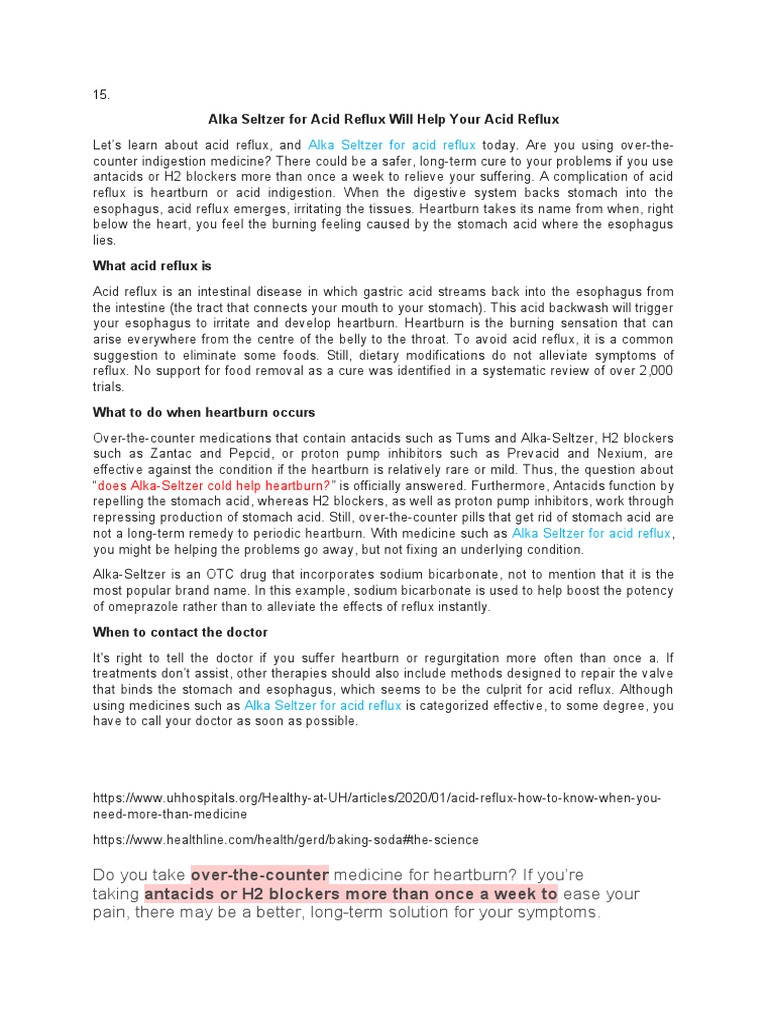Alka Seltzer For Acid Reflux Will Help Your Acid Reflux PDF