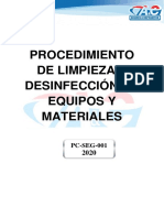 Pc-Seg-001-Procedimiento de Limpieza y Desinfeccion de Equipos y Materiales