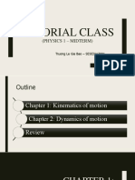 Tutorial Class: (Physics 1 - Midterm)