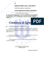 TELESUP - Constancia Egresado