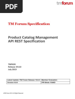 Product Catalog Management API REST Specification