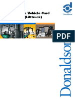 Каталог Фильтров Donaldson Для Komatsu - Forklift - Vehicle - Card