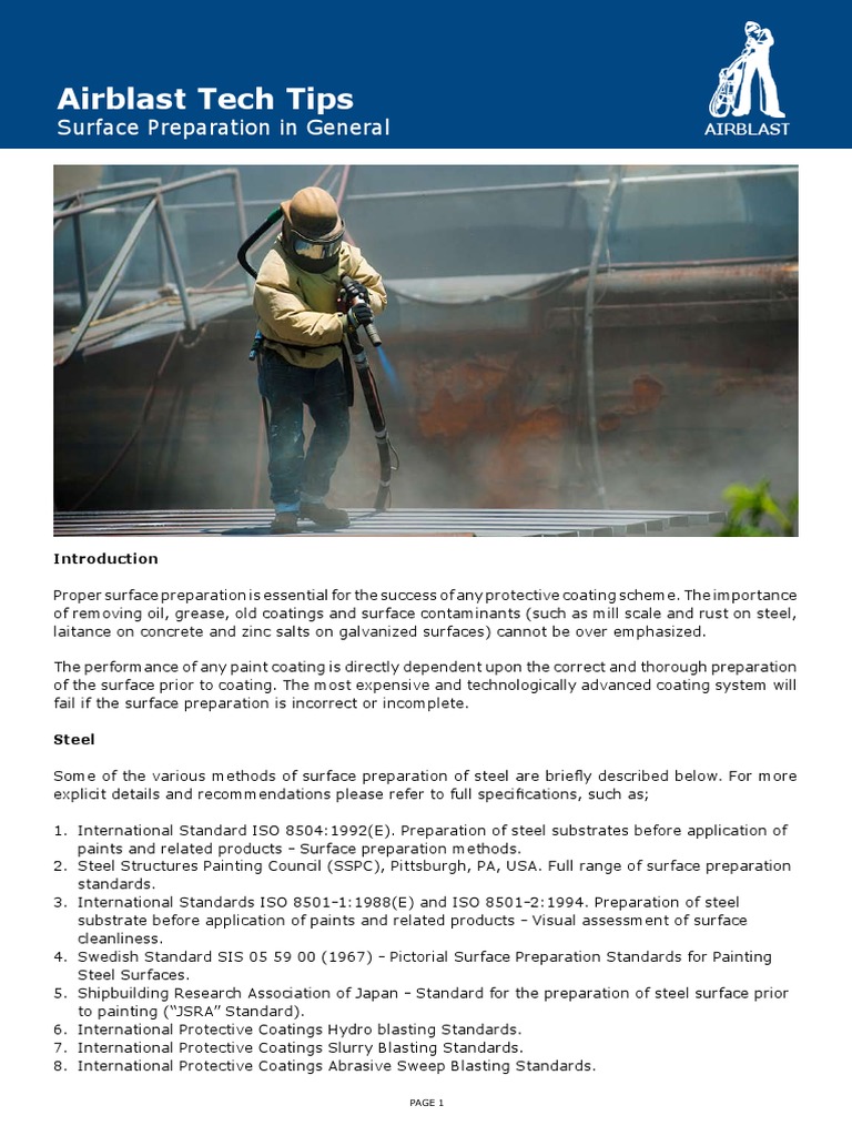 Tips Surface Preparation | Download grátis PDF | Rust | Galvanization
