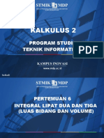 Pertemuan 6 Integral Lipat 2 Dan Lipat 3