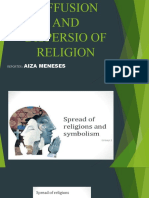 Diffusion and Dispersio of Religion