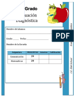 Evaluacion Diagnostica. 2°primaria
