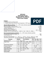 NTE1818 Integrated Circuit Module, AF PO, 25W/Ch, Dual Power Supply
