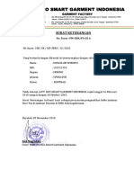 PT. ECO SMART GARMENT INDONESIA surat keterangan karyawan