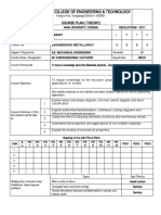 St. Michael College of Engineering & Technology: Course Plan (Theory)