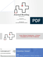 Acute Olfactory Dysfunction