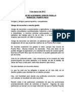 Mensaje de Alejandro García Padilla-6 de Marzo-2011