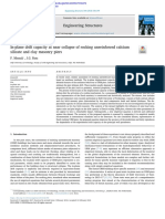 In-Plane Drift Capacity at Near Collapse of Rocking Unreinforced Calcium Silicate