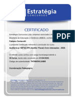 Certificado de Auditoria