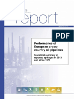 Performance of European Cross-Country Oil Pipelines: Statistical Summary of Reported Spillages in 2013 and Since 1971