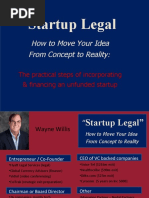 Startup Legal: How To Move Your Idea From Concept To Reality