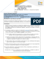 Guia de Actividades y Rúbrica de Evaluación - Momento 4 - Competencias Digitales