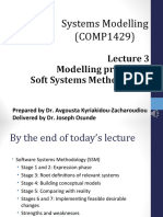 Systems Modelling (COMP1429) : Prepared by Dr. Avgousta Kyriakidou-Zacharoudiou Delivered by Dr. Joseph Osunde