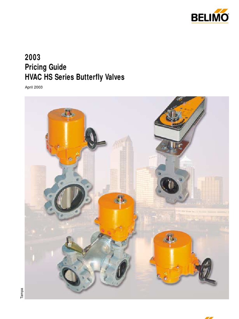 Belimo HS Series Butterfly Valves Selection Guide Valve Electric