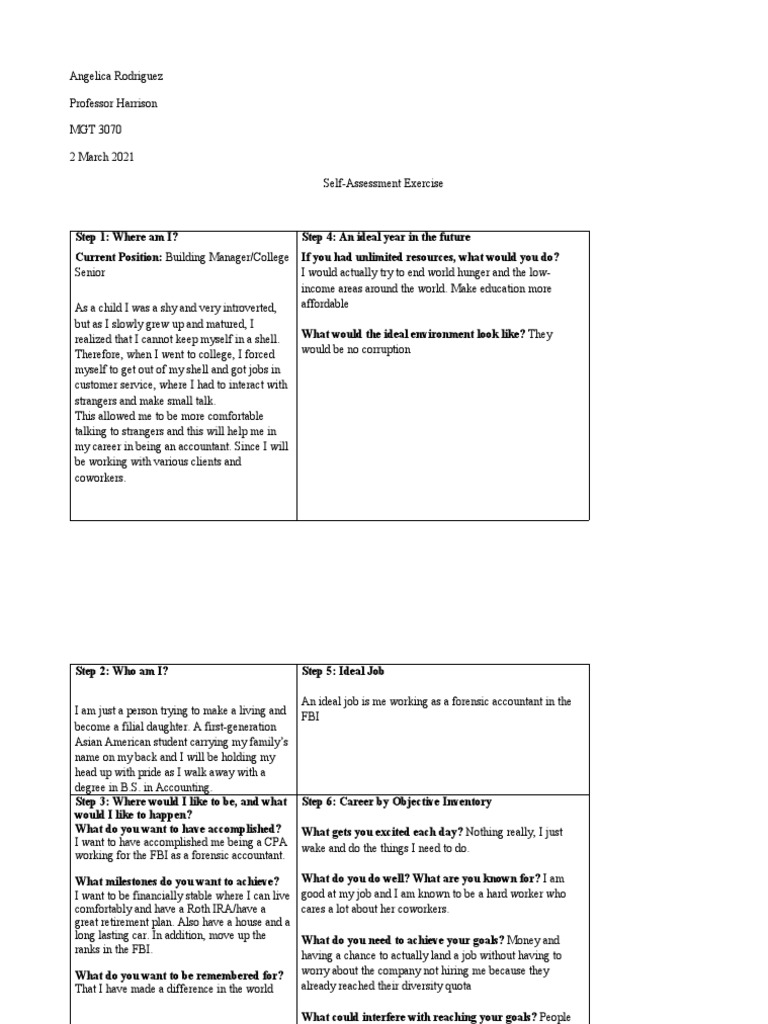 Career Development Plan | PDF | Social Psychology | Applied Psychology