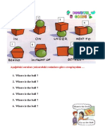 Prepositions of Place Worksheet Templates Layouts - 134085