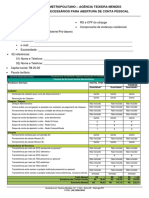 Check List Abertura de Conta Pessoal - FEITEP