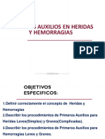 Heridas, Hemorragias y Quemaduras