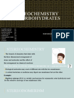 Stereochemistry of Carbohydrates