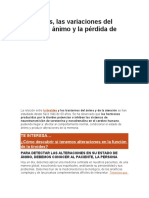 Alteraciones repentinas del estado de ánimo y la atención: ¿problema de tiroides