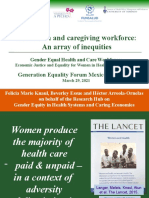 The health and caregiving workforce: An array of inequities