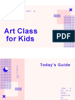 Pink Art Class Education Presentation