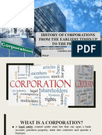 History of Corporations