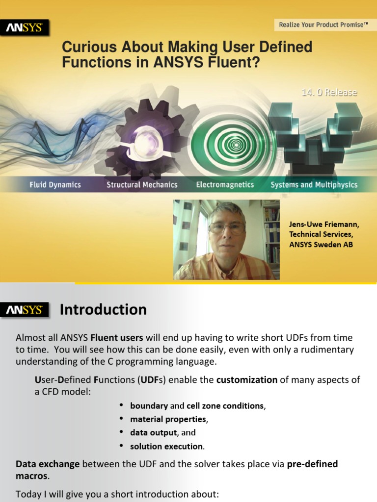 Curious About Making User Defined Functions in ANSYS Fluent? | PDF ...