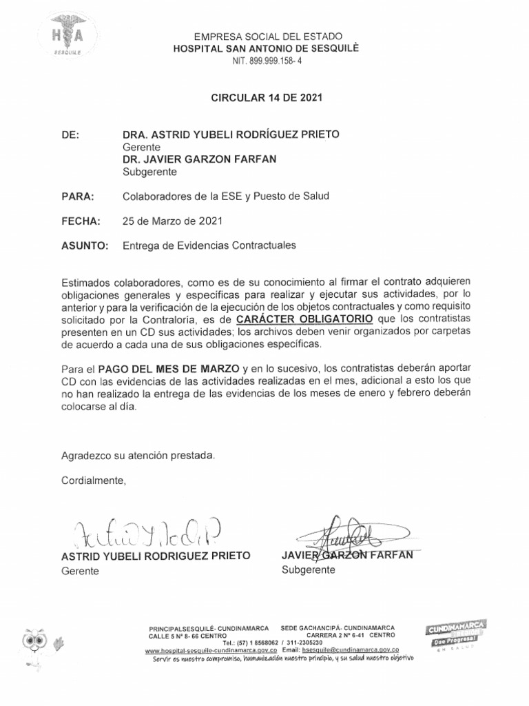 Circular n.14 de 2021 | PDF