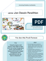 Metpen Dan Statistika - Jenis Dan Desain Penelitian