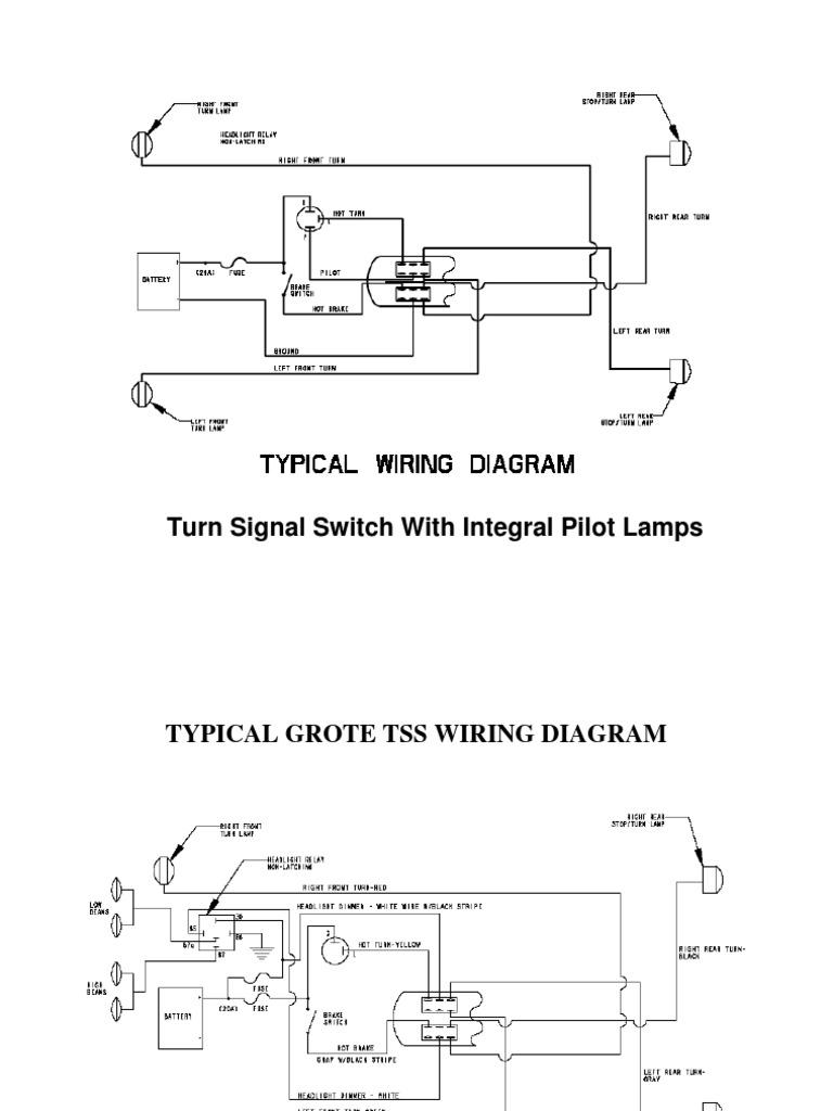 Turn Signal Switch Wiring Diagram | PDF