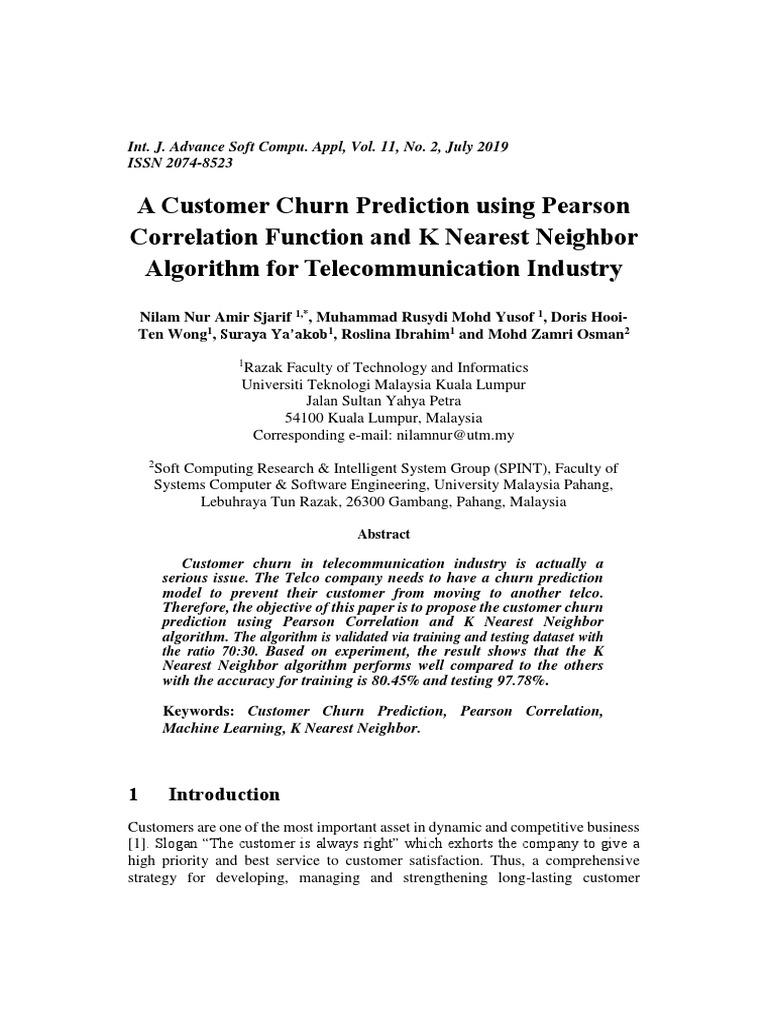 Customer Churn Prediction in Telecom | PDF | Machine Learning | Applied ...