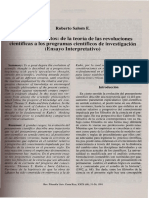 Kunhn Vrs Lakatos de La Teoria de Las Revoluciones Cientificas a Los Programas Cientificos de Investigacion