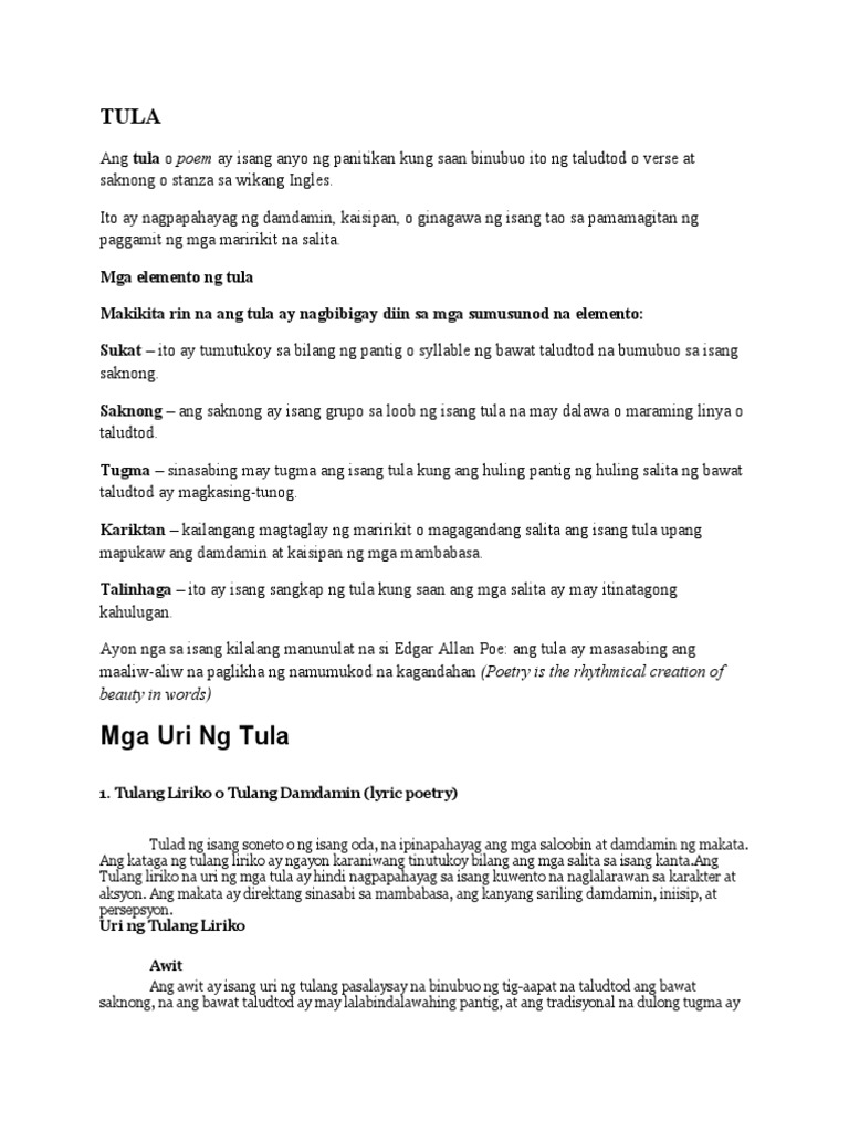 Tula | PDF