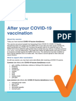 After Your COVID-19 Vaccination: What to Expect and Side Effects