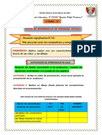 FICHA DE APRENDIZAJE DEL MARTES 16 DE MARZO