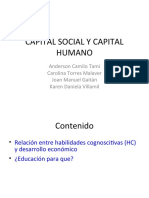 Capital Social y Capital Humano