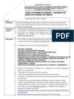 Orientaciones para La Reunión Con Padres de Familia. 12. 02. 2021.