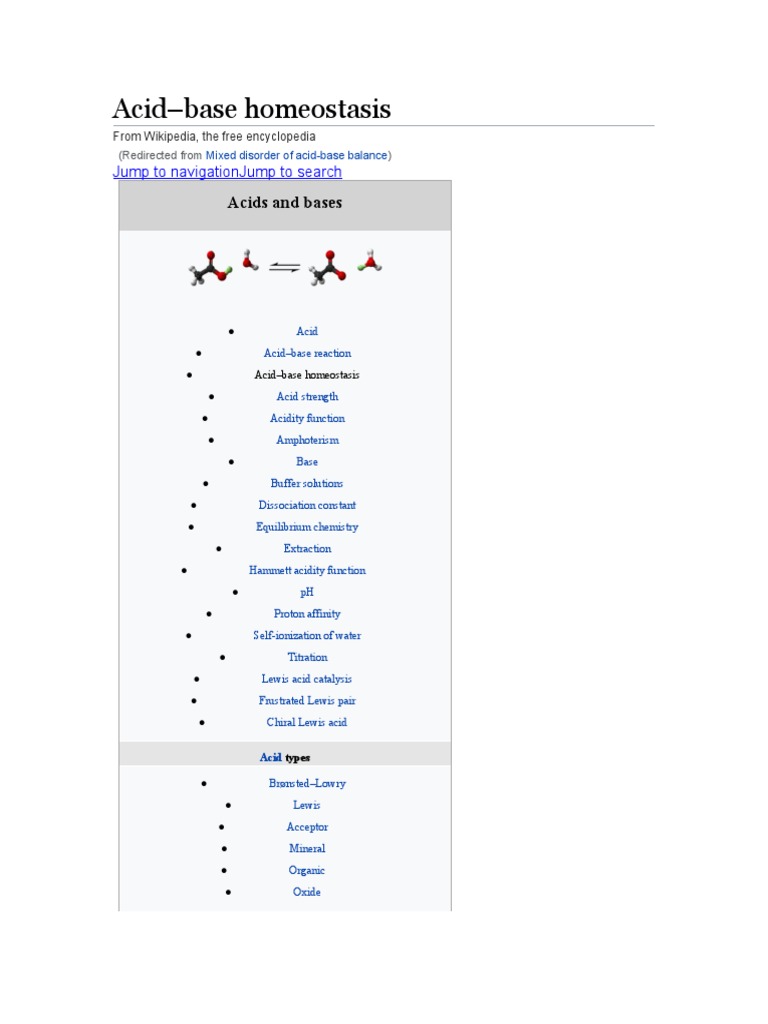 Acid-Base Homeostasis: Acids and Bases | PDF | Buffer Solution ...