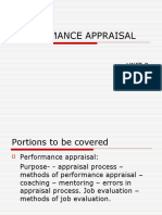 Performance Appraisal: Unit 3
