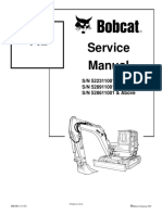 Bobcat 442 Mini Excavator Service Manual PDF
